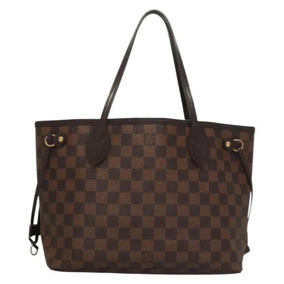 LOUIS VUITTON Damier Ebene Neverfull PM Tote Bag N51109 LV Auth 133366 - Picture 1 of 16